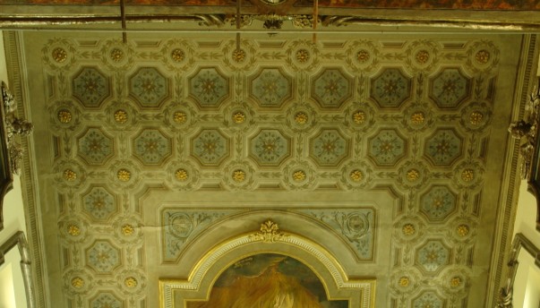 Restauro conservativo dipinto murale del Plafone decorato con tempera grassa “Chiesa della Pietà” San Severo -Foggia-