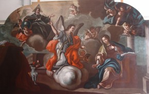 Restauro conservativo dipinto su tela raff. “L’ Annunciazione” venerata nella Chiesa di san Domenico in Lucera -Foggia-