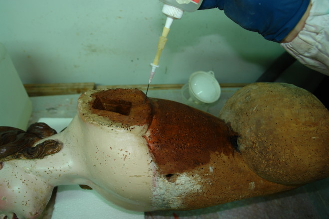 Restauro conservativo della scultura lignea