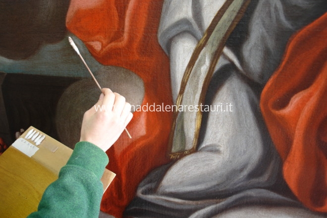 Restauro conservativo del dipinto olio su tela