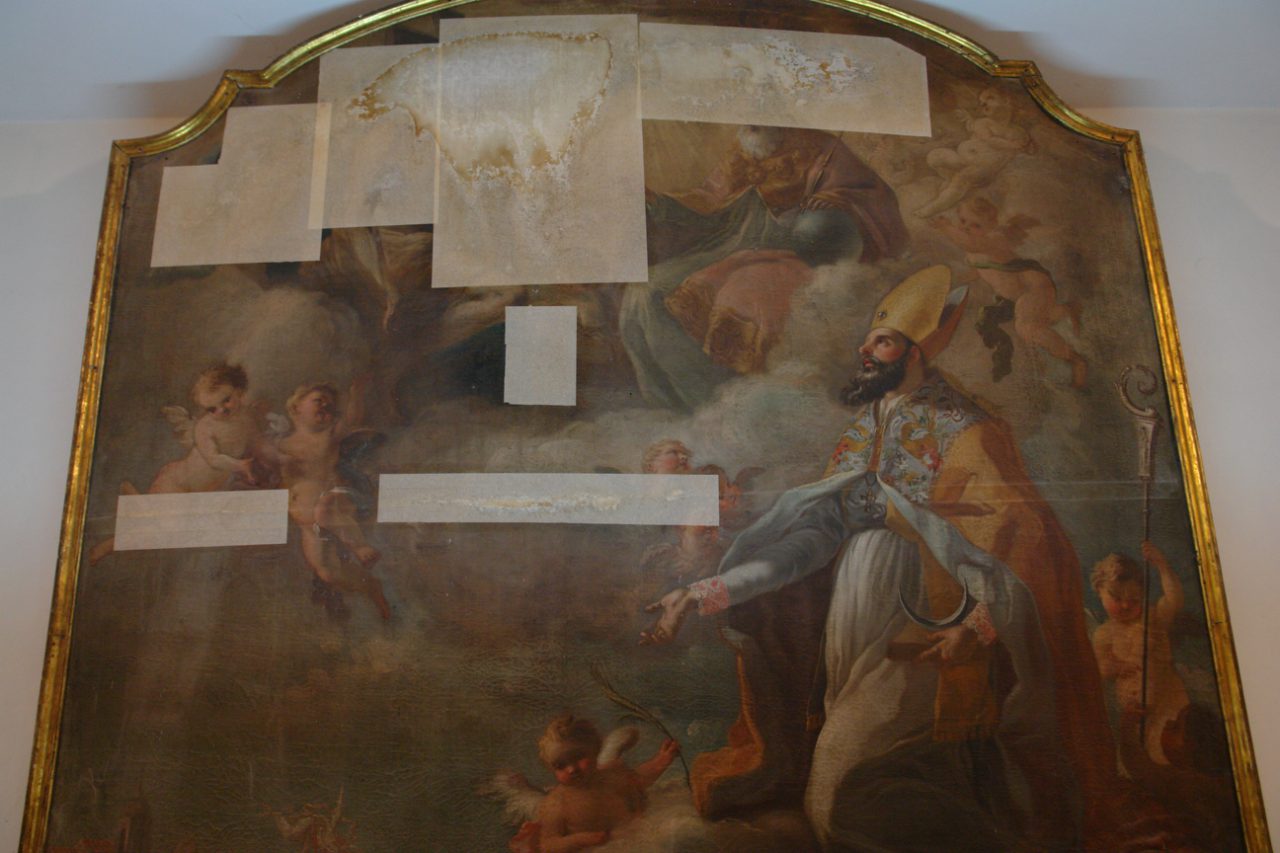 Restauro conservativo del dipinto olio su tela 