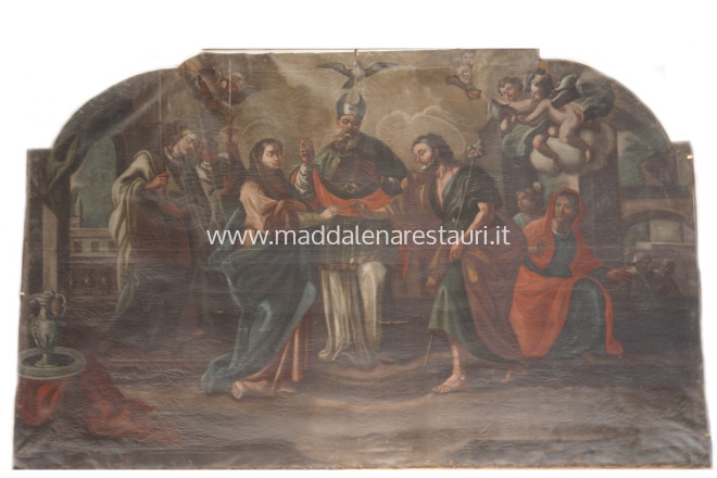 Restauro conservativo del dipinto olio su tela