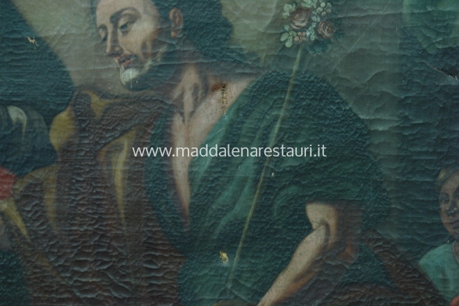 Restauro conservativo del dipinto olio su tela