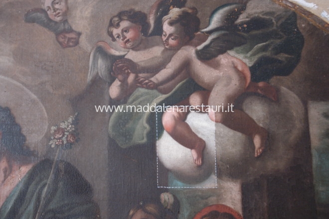 Restauro conservativo del dipinto olio su tela