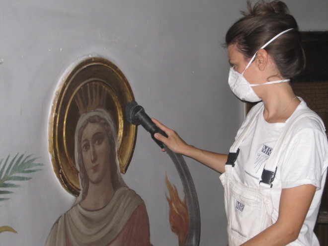 Restauro conservativo del dipinto murale